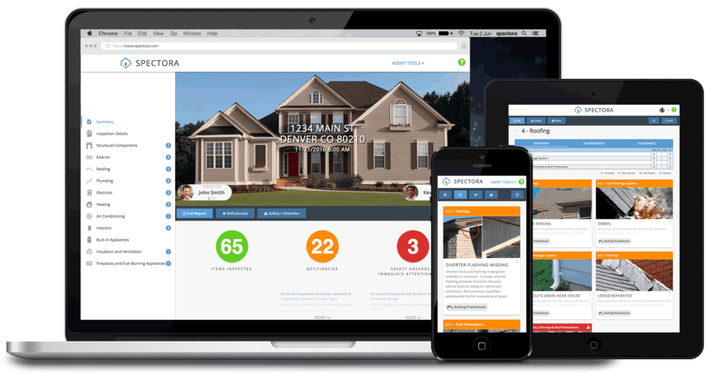 Our Spectora reports can be viewed on any device!